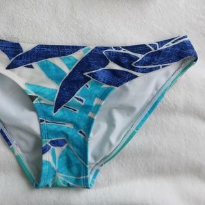 Blue Patterned Aerie Bikini Bottoms
